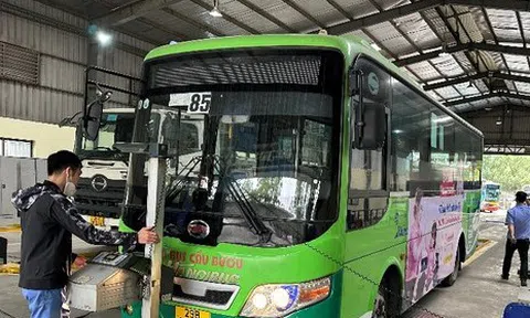 Xe buýt, xe khách Hà Nội 'nằm chờ' đăng kiểm